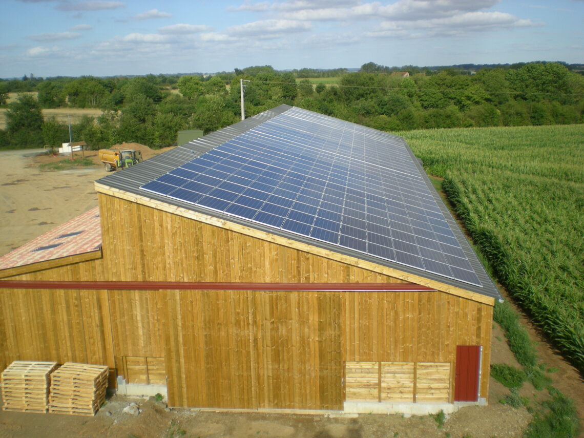 Centrale solaire dans la ville de Chantonnay