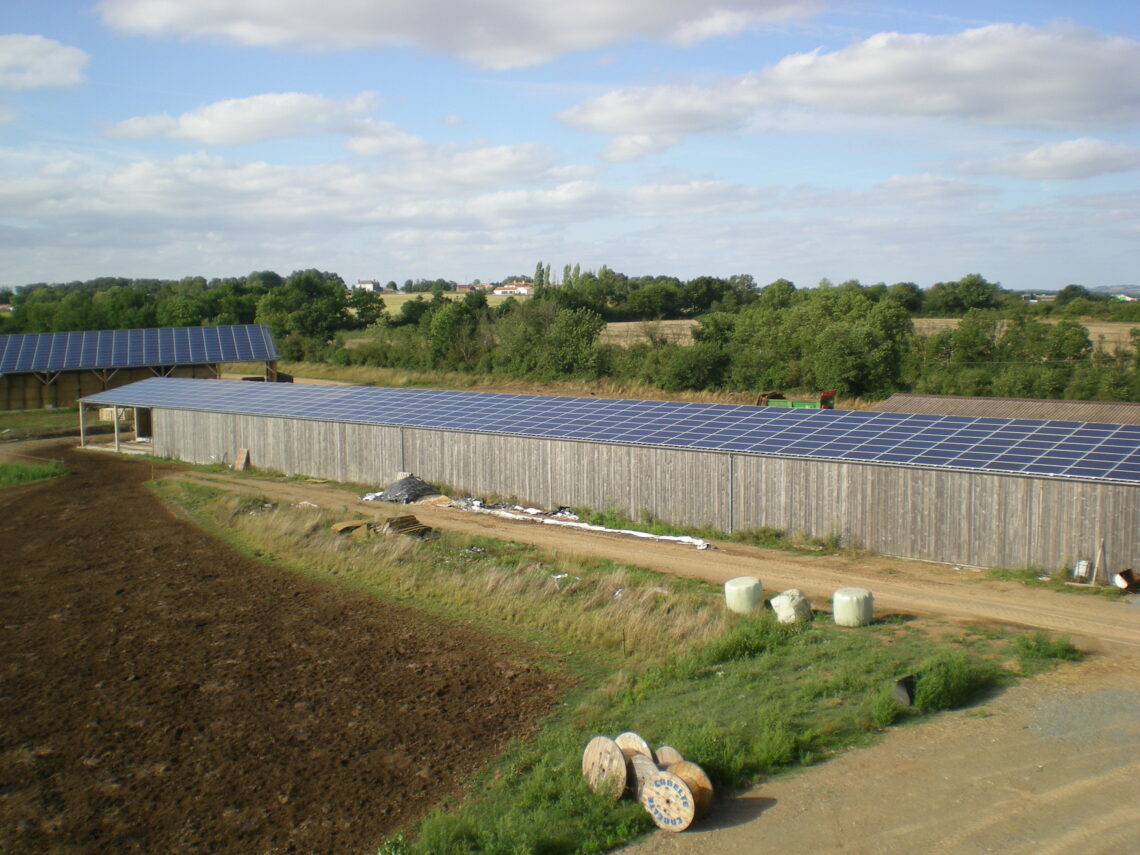 Centrale solaire dans la ville de Chantonnay