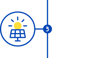 Étape 3 icone d'une panneau solaire de La Centrale Solaire